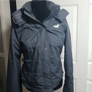 Hollister Grey all weather Large Jacket